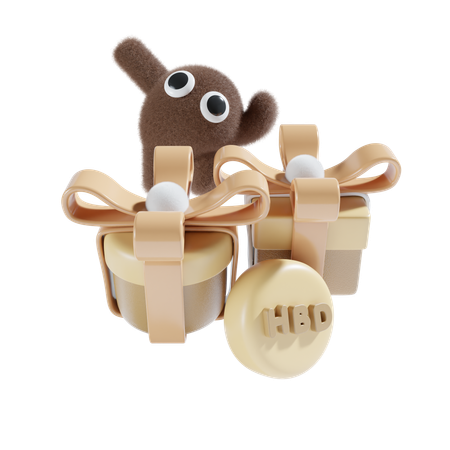 Presente de aniversário  3D Icon