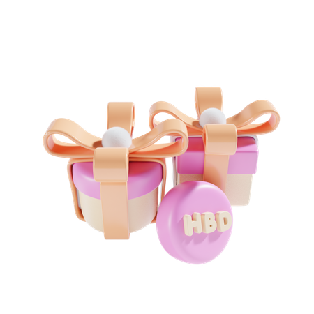 Presente de aniversário  3D Icon