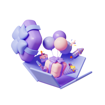 Presente de aniversário  3D Icon