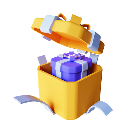 Presente de desembalagem  3D Icon