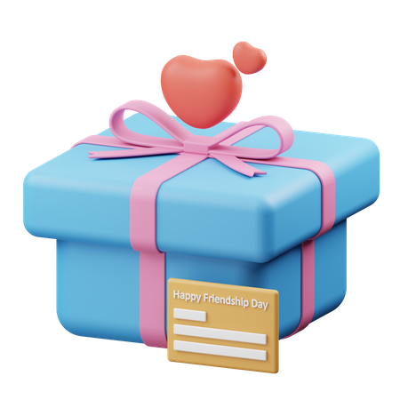 Presente de dia da amizade  3D Icon