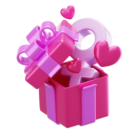 Presente de dia da mulher  3D Icon