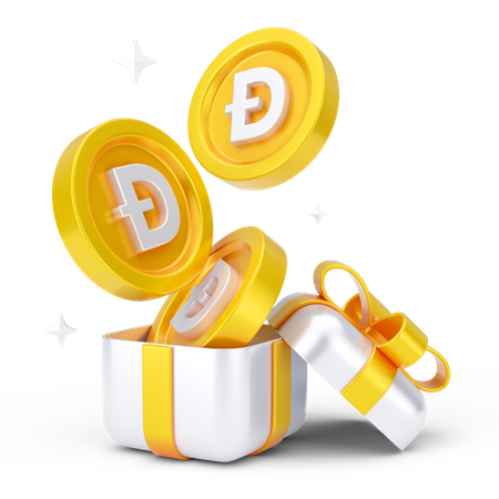 Presente dogecoin  3D Icon
