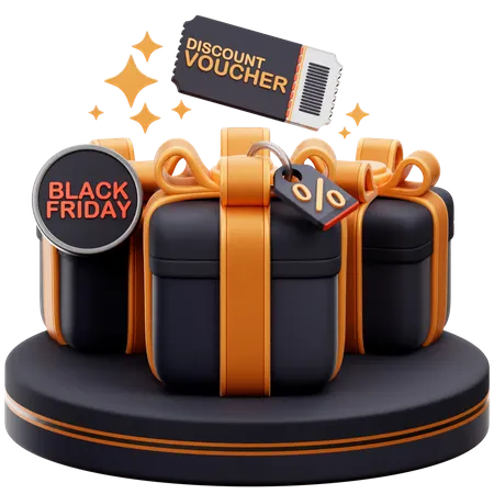 Presente especial sexta-feira negra  3D Icon