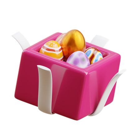 Presente de ovo de páscoa  3D Icon
