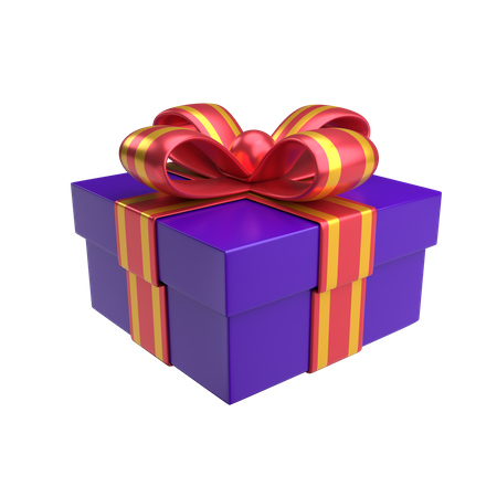Presente roxo  3D Sticker