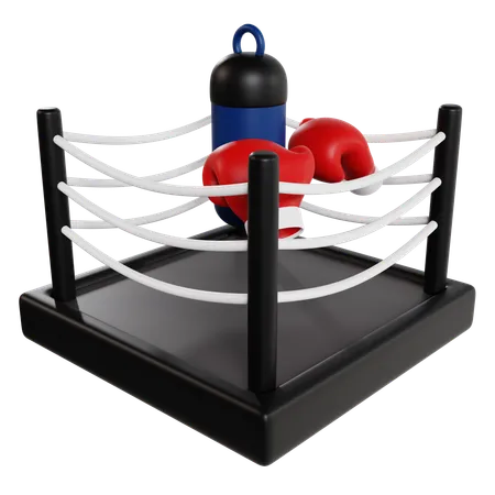 Présentoir miniature pour ring de boxe  3D Icon