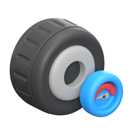 Presión de aire de los neumáticos  3D Icon