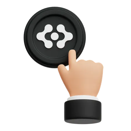 Press Artificial Super Intelligence Alliance Token  3D Icon