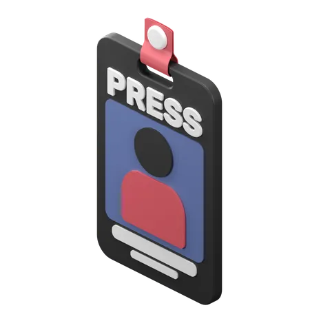 Press Card  3D Icon