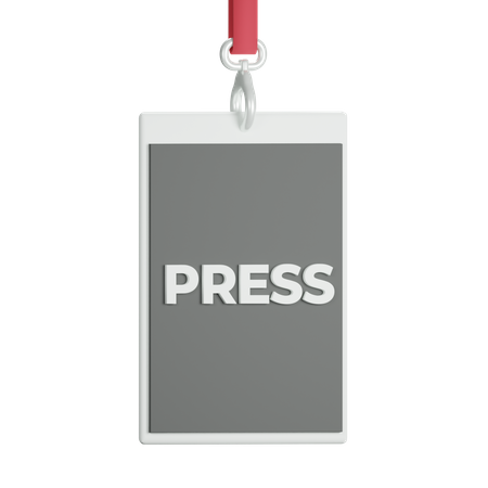 Press Card  3D Icon