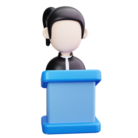 Press Conference  3D Icon