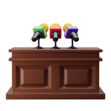 Press Conference  3D Icon