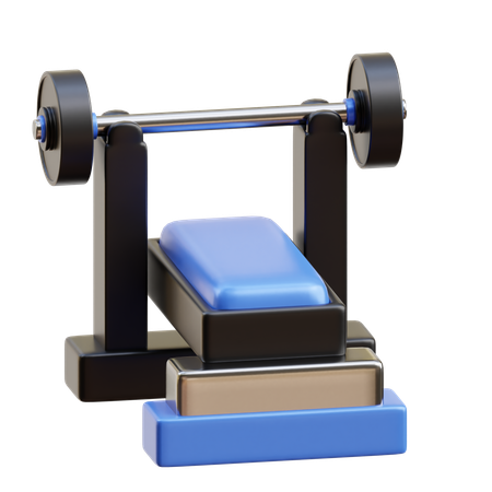 Press de banca  3D Icon