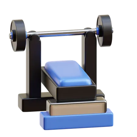 Press de banca  3D Icon