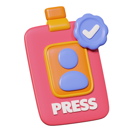 언론 ID  3D Icon