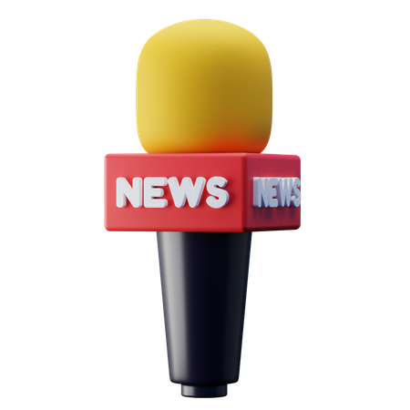 Press Microphone  3D Icon