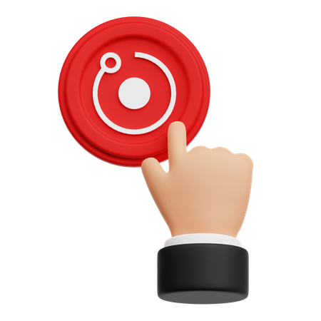 Press Render Token  3D Icon