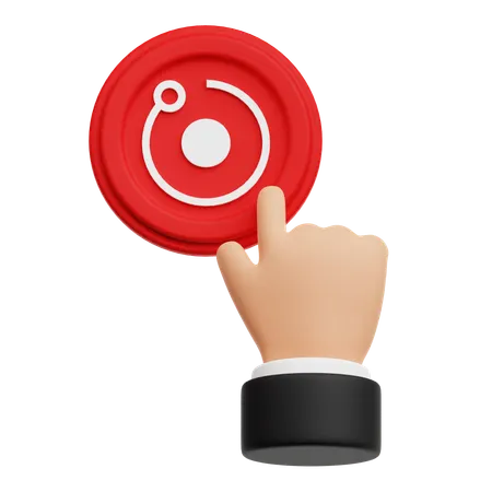 Press Render Token  3D Icon