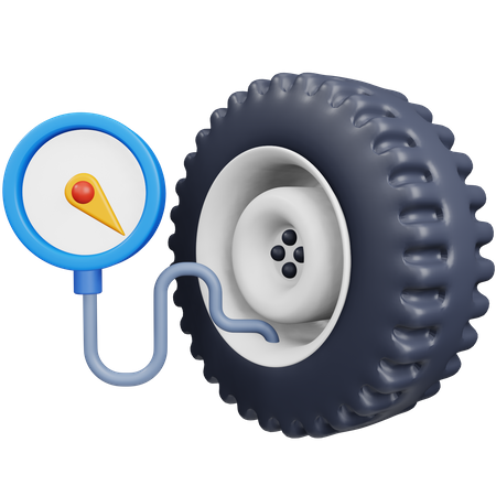Pressão do pneu  3D Icon