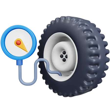Pressão do pneu  3D Icon