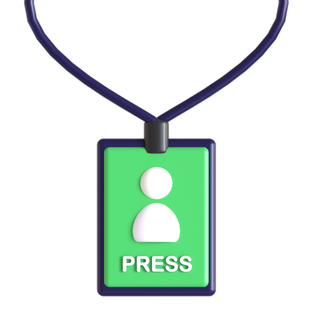 Presseausweis  3D Icon