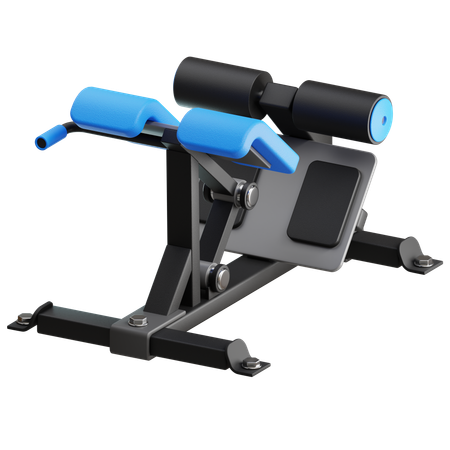 Presse à jambes banc d'hyperextension  3D Icon