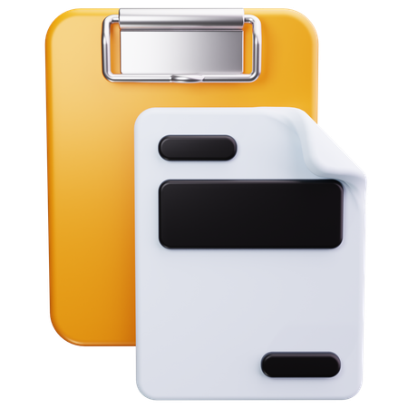 Presse-papiers  3D Icon