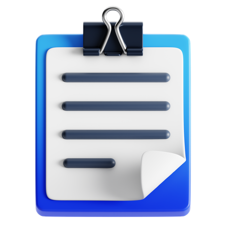 Presse-papiers  3D Icon