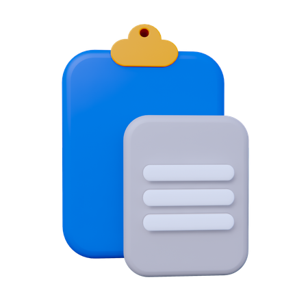 Presse-papiers  3D Icon