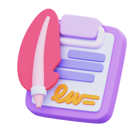 Presse-papiers  3D Icon