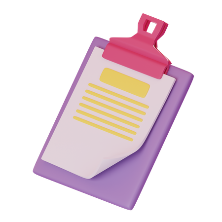 Presse-papiers  3D Icon