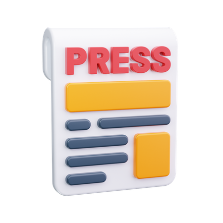 Pressemeldungen  3D Icon