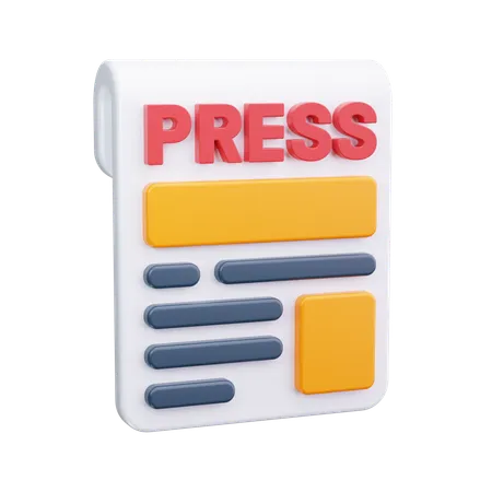 Pressemeldungen  3D Icon