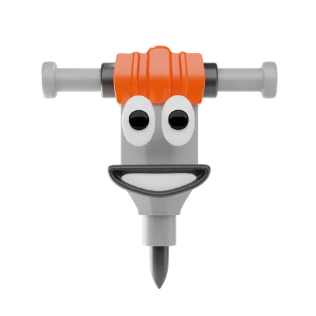 Presslufthammer  3D Icon