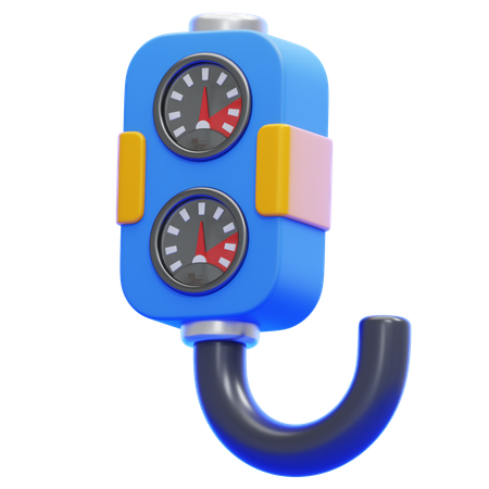 Pressure Gauge  3D Icon