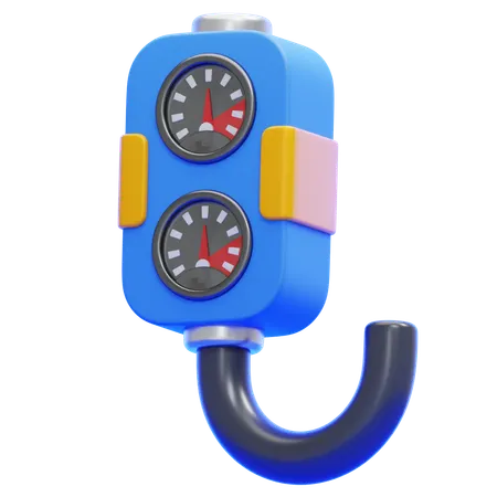 Pressure Gauge  3D Icon