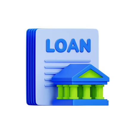 Préstamo bancario  3D Icon