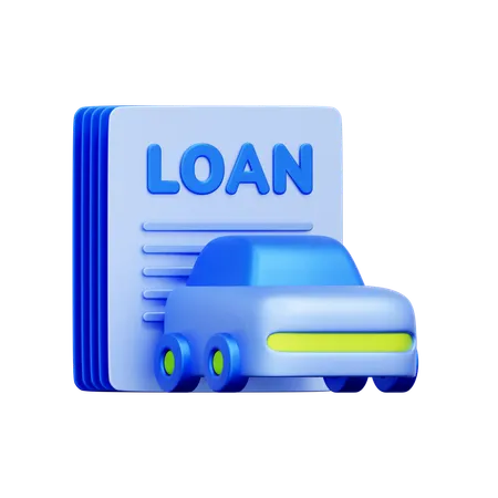 Préstamo de automóvil  3D Icon