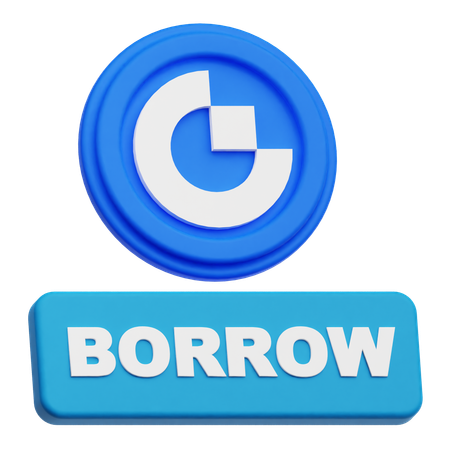 Préstamo de tokens de puerta  3D Icon