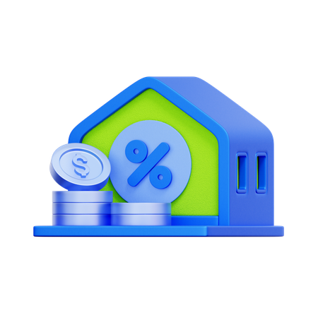 Préstamo de propiedad  3D Icon
