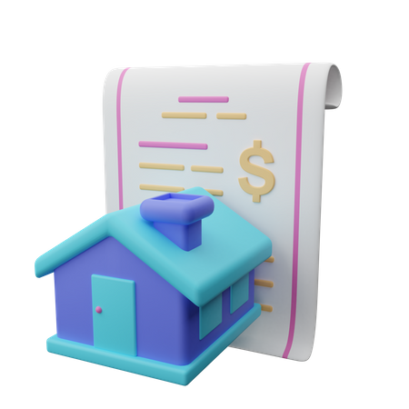 Préstamo hipotecario  3D Icon