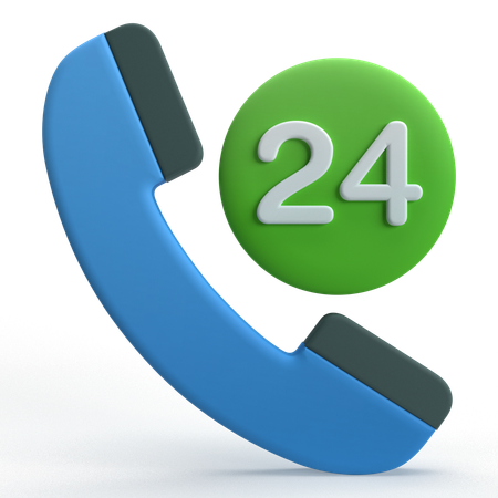 Prestations 24 heures sur 24  3D Icon