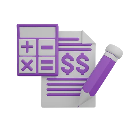 Contabilidad presupuestaria  3D Icon