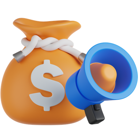 Presupuesto de marketing  3D Icon