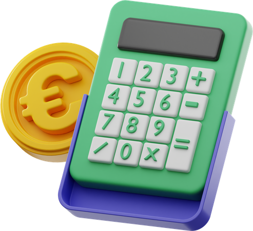 Presupuesto del euro  3D Icon