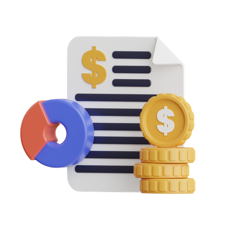 Presupuesto empresarial  3D Icon