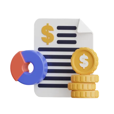 Presupuesto empresarial  3D Icon