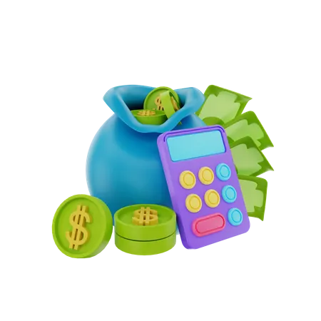 Presupuesto financiero  3D Illustration