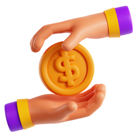 Prêt entre particuliers  3D Icon